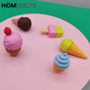 New Fancy Ice Cream Erasers Set