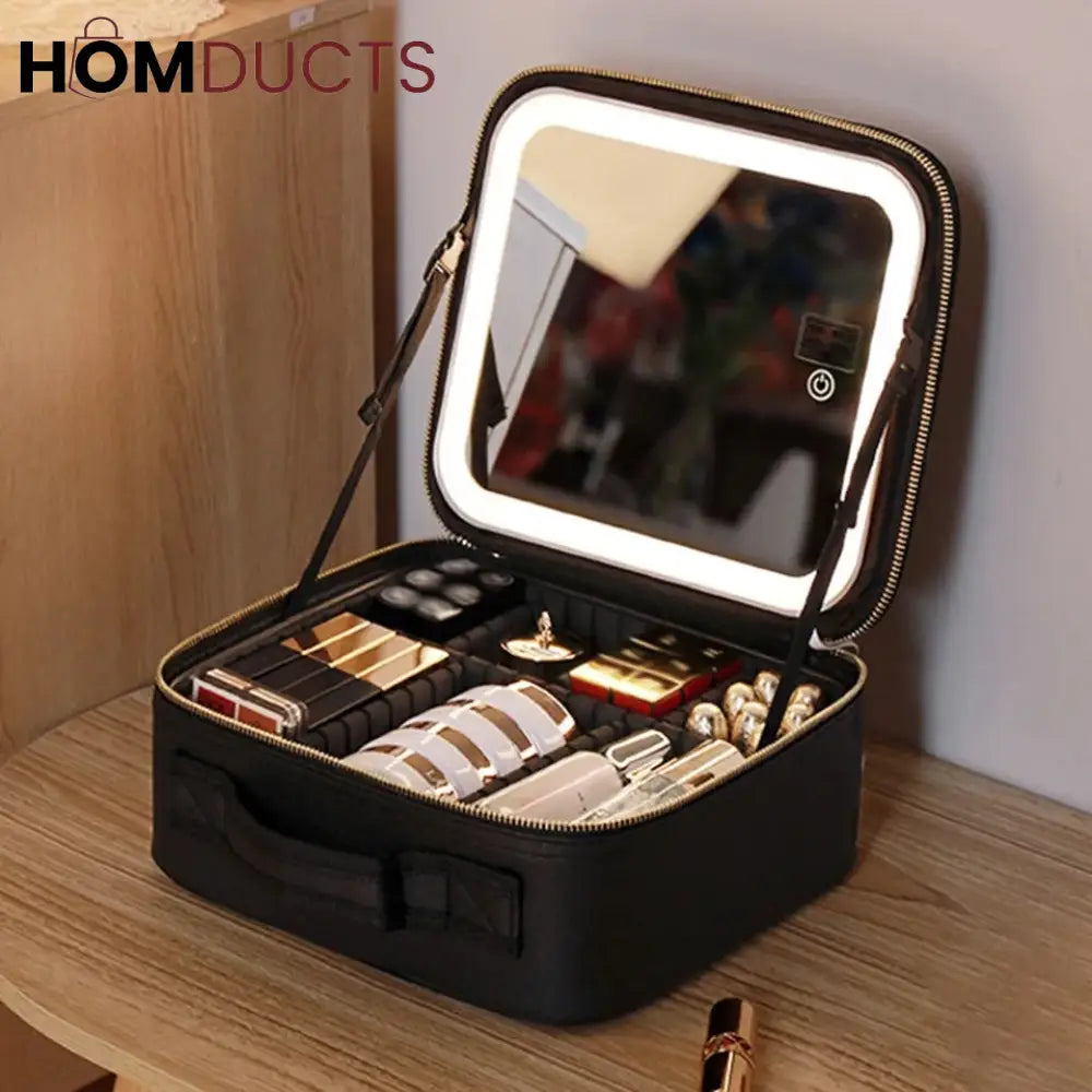 New Led Cosmetic Bag With Mirror