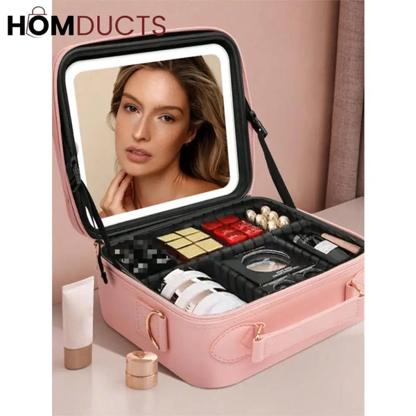 New Led Cosmetic Bag With Mirror