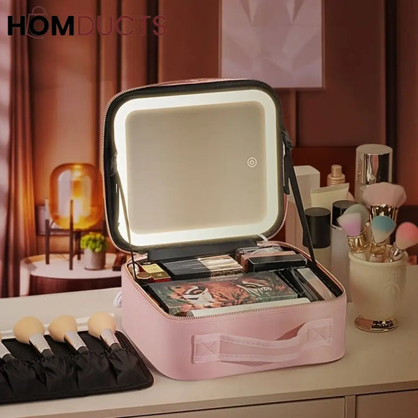 New Led Cosmetic Bag With Mirror