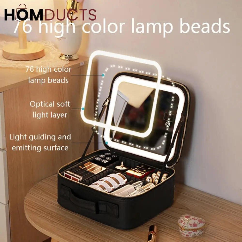 New Led Cosmetic Bag With Mirror