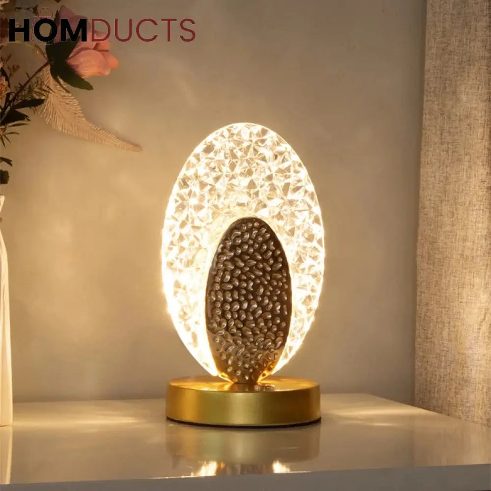 New Luxury Crystal Lamp Elliptical