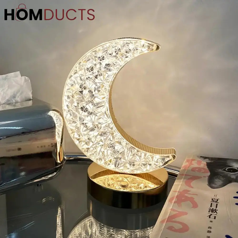 New Luxury Crystal Lamp Moon