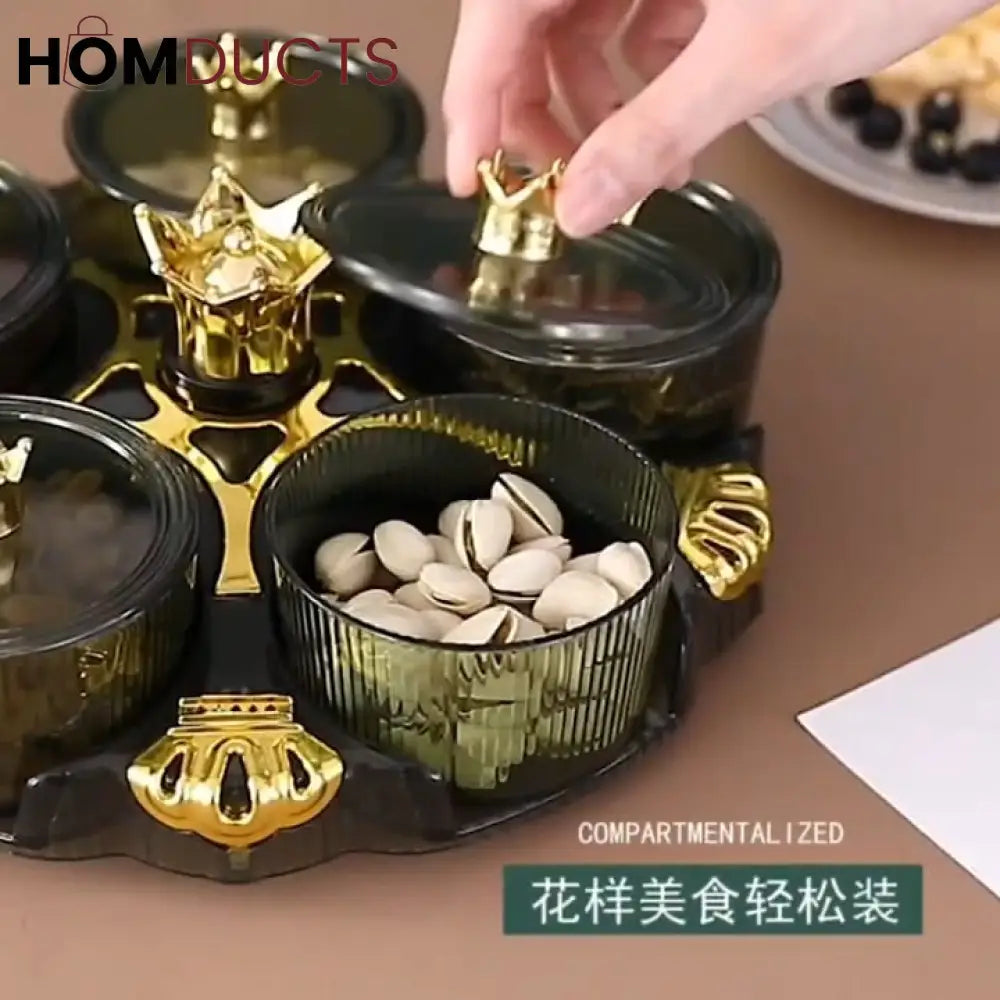 New Luxury Rotating Dry Fruit Dish