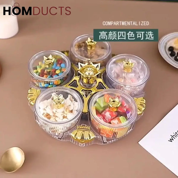 New Luxury Rotating Dry Fruit Dish