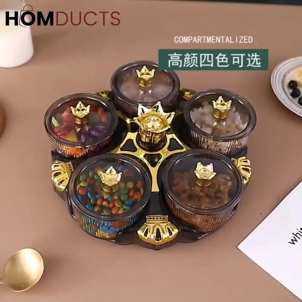 New Luxury Rotating Dry Fruit Dish