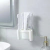 No-Drill Wall Mount Toothbrush Holder Shelf with Cup | Bathroom Organizer