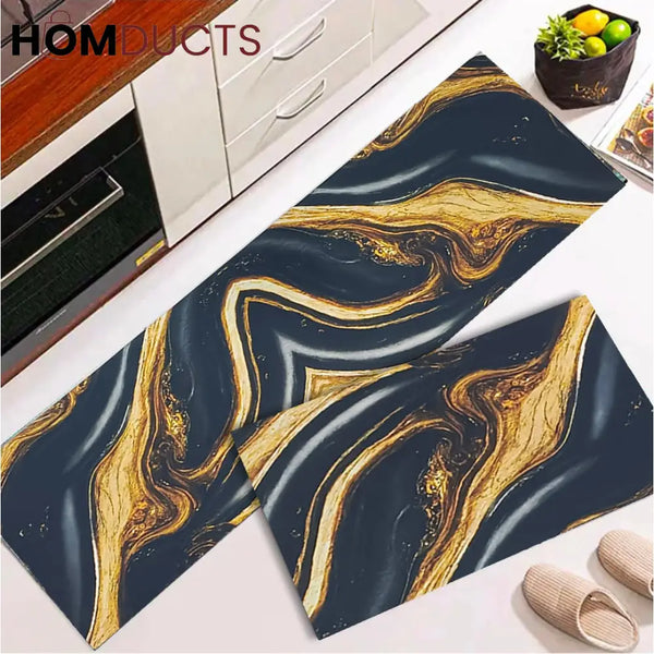 Non Slip 2Pcs Floor Mat Style 10