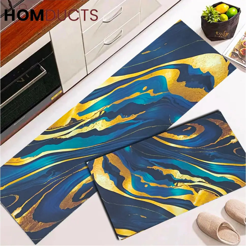 Non Slip 2Pcs Floor Mat Style 12