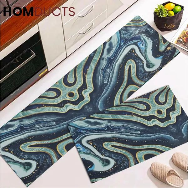 Non Slip 2Pcs Floor Mat Style 13