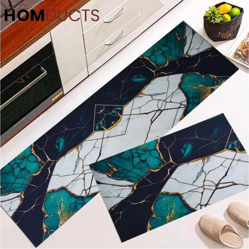 Non Slip 2Pcs Floor Mat Style 4