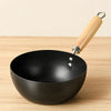 Non-Stick Carbon Steel Wok Pan Stir Fry Pan with Wooden Handle for Gas & Induction Cooktops