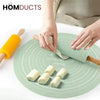 Non-Stick Silicone Dough Rolling Mat with Rolling Pin – Heat-Resistant Insulation Pad for Baking & Pastry Prep