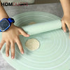 Non-Stick Silicone Dough Rolling Mat with Rolling Pin – Heat-Resistant Insulation Pad for Baking & Pastry Prep