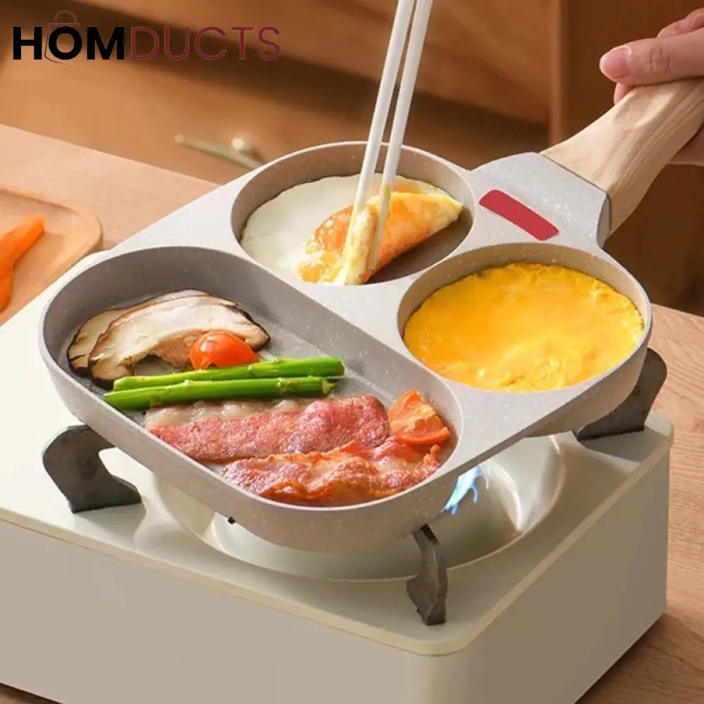 Nonstick Four Portion Frying Pan