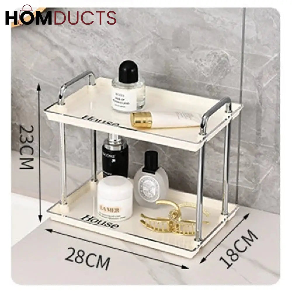 Nordic 2 Layer Cosmetic Organizer J & C