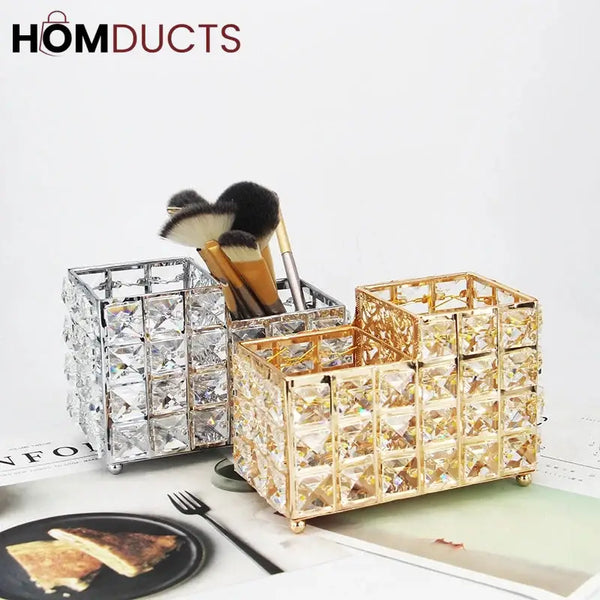 Nordic Crystal Makeup Brush Holder