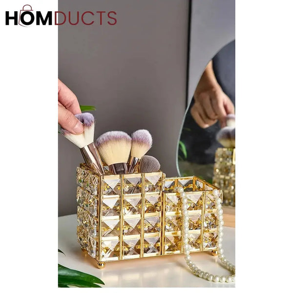 Nordic Crystal Makeup Brush Holder