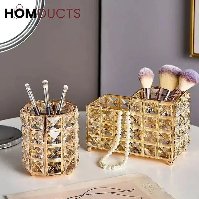 Nordic Crystal Makeup Brush Holder