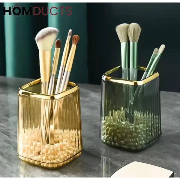 Nordic Elegance Makeup Brush Holder | Stylish Desk Organizer