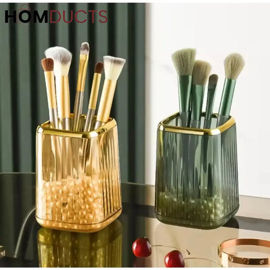 Nordic Elegance Makeup Brush Holder | Stylish Desk Organizer