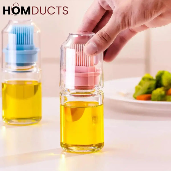 Oil Glass Brush Bottle