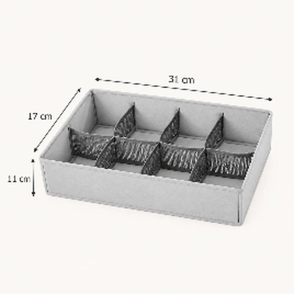 8-grid organizer dimensions