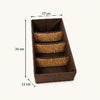 4-grid organizer dimensions