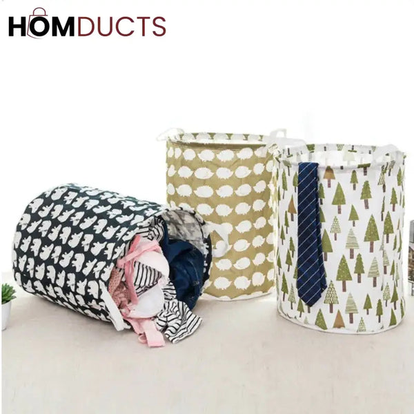 Oxford Foldable Laundry Basket