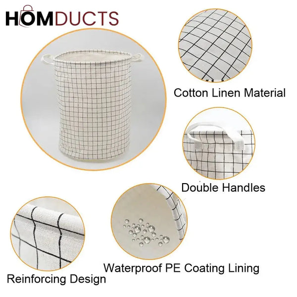 Oxford Foldable Laundry Basket