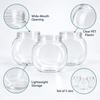 3-Piece Clear PET Plastic Multipurpose Storage Jar Set feature details