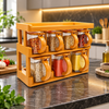 7-Piece Master Chef Spice Jar Rack Set with Easy-Grip Handles lifestyle image