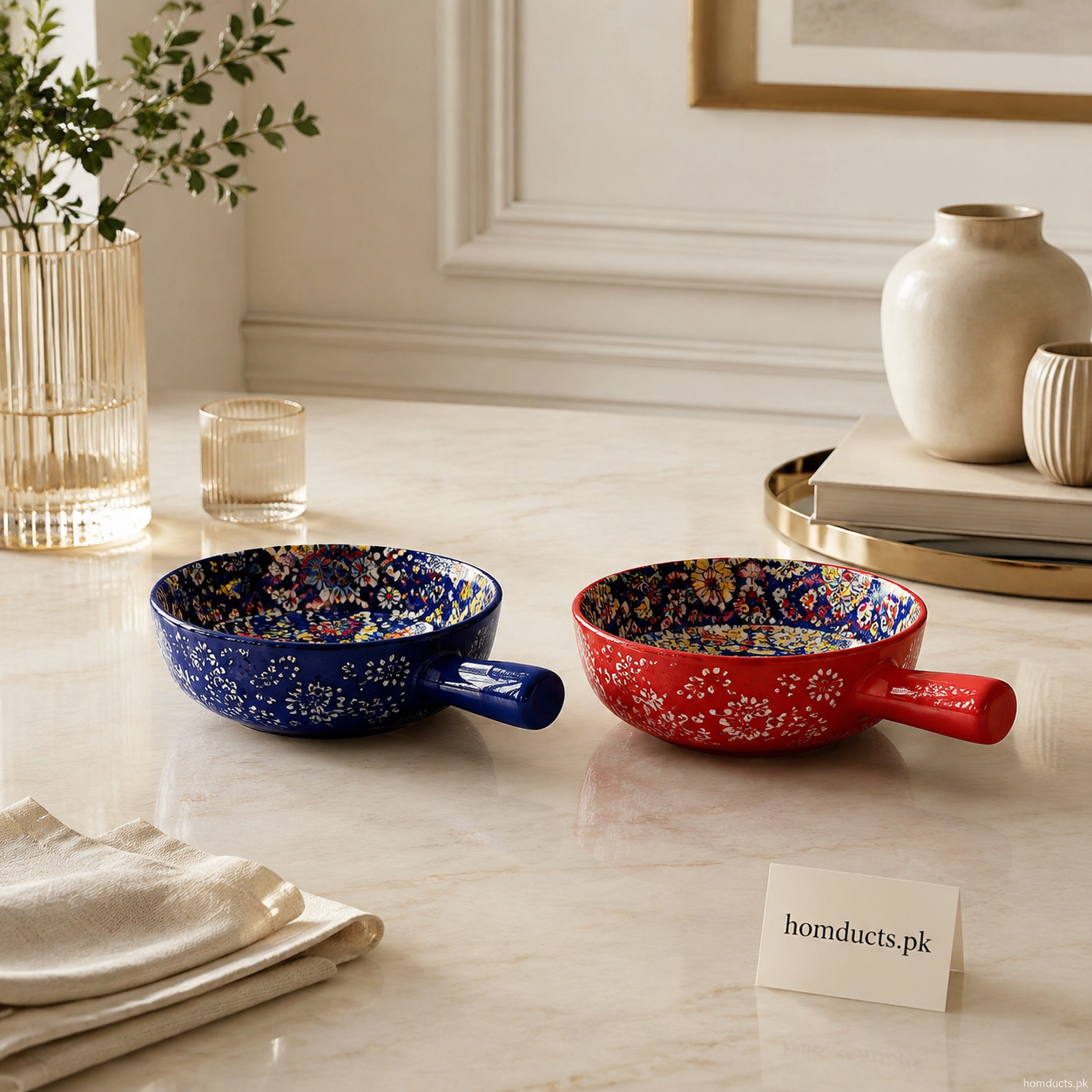 Premium 6-Inch Ceramic Handle Piyali