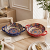 Premium 9.5-Inch Double Handle Ceramic Bowl