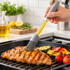 Silicone oil basting brush with reservoir