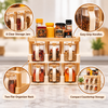 6-Piece Master Chef Spice Jar Organizer Set with Rack feature details