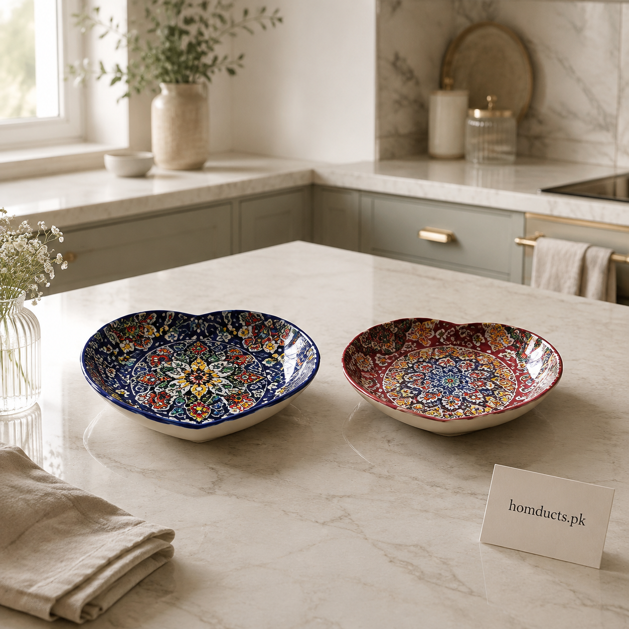 Premium Heart-Shaped Decorative Ceramic Serving Dish