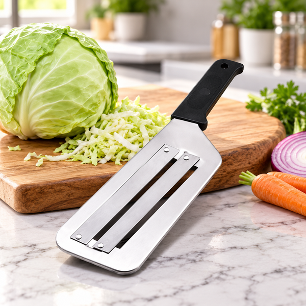 Stainless Steel Cabbage & Vegetable Slicer with Handle lifestyle image