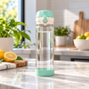 Bosheng 480ml Glass Water Bottle with Flip-Top Lid lifestyle image