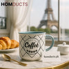 Parisian Morning Coffee Mug – Elegant Ceramic Cup with Luxe Design 1pc