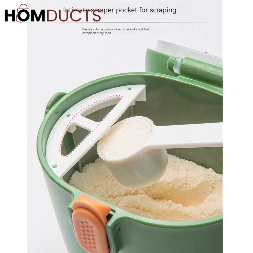 Pastel Baby Formula Dispenser with Scoop – Airtight & Portable Milk Powder Container