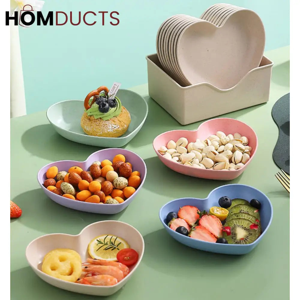 Pastel Heart Shaped Bowl Set – Premium Luxury Dining & Serveware