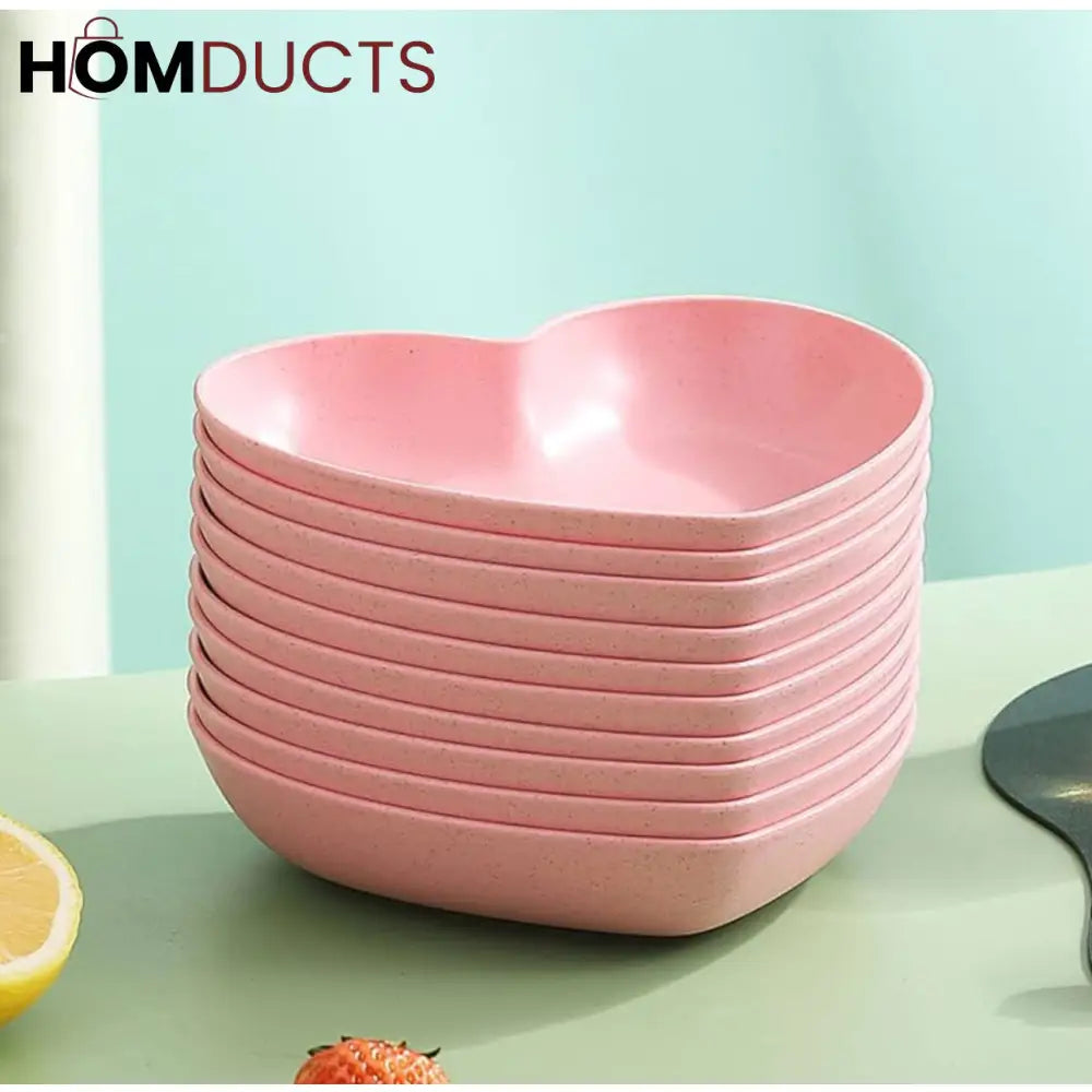 Pastel Heart Shaped Bowl Set – Premium Luxury Dining & Serveware
