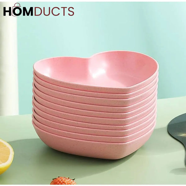 Pastel Heart Shaped Bowl Set – Premium Luxury Dining & Serveware