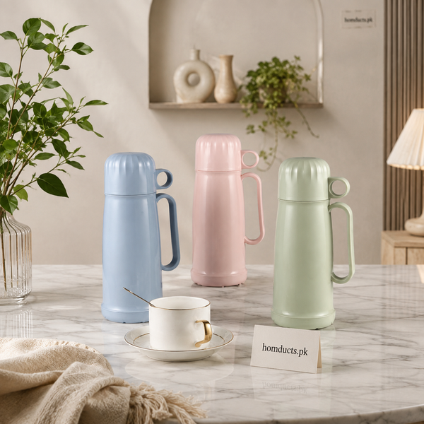 Pastel insulated flasks in blue pink and green