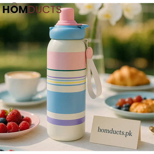 Pastel Insulated Vacuum Bottle – 620ml Leak-Proof & Temperature Retention