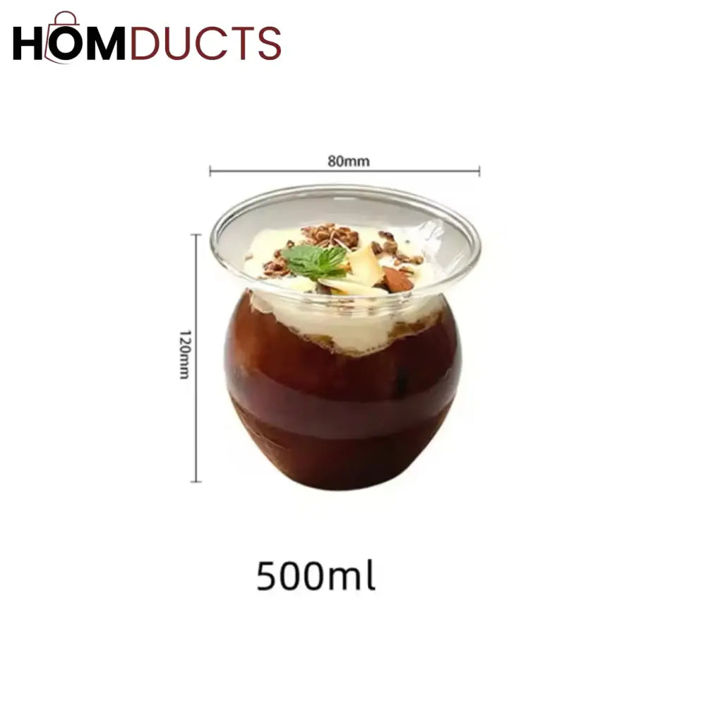 Personalized Glass Bubble Tea Cup - Heat Resistant Perfect for Parties & Everyday Use