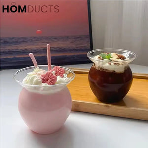 Personalized Glass Bubble Tea Cup - Heat Resistant Perfect for Parties & Everyday Use