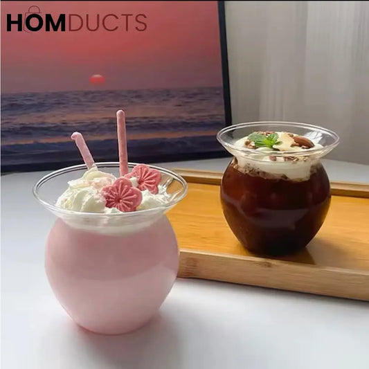 Personalized Glass Bubble Tea Cup - Heat Resistant Perfect for Parties & Everyday Use