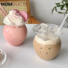 Personalized Glass Bubble Tea Cup - Heat Resistant Perfect for Parties & Everyday Use